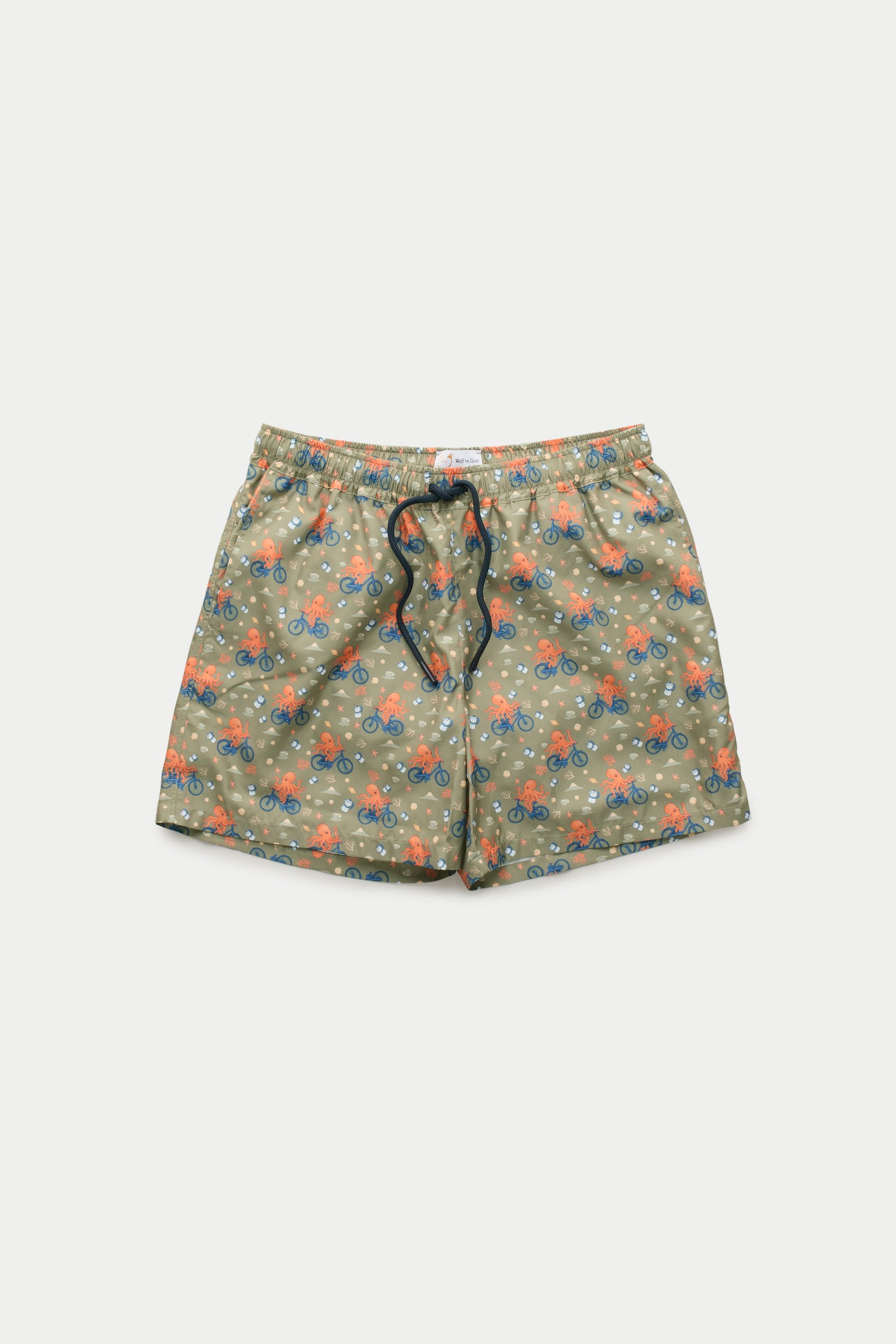 Swim Shorts Polpo on Wheels Olive Green
