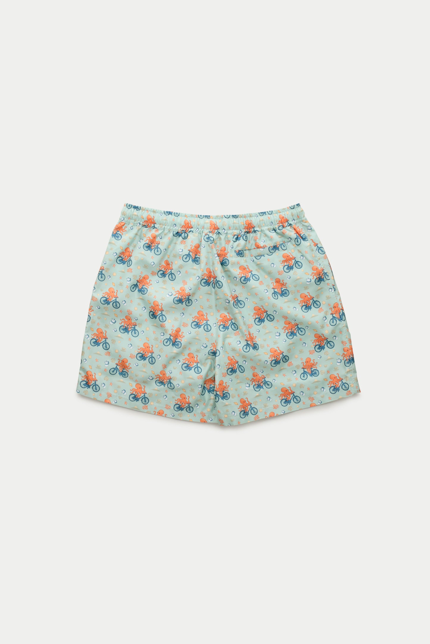 Swim Shorts Polpo on Wheels Verde Acqua