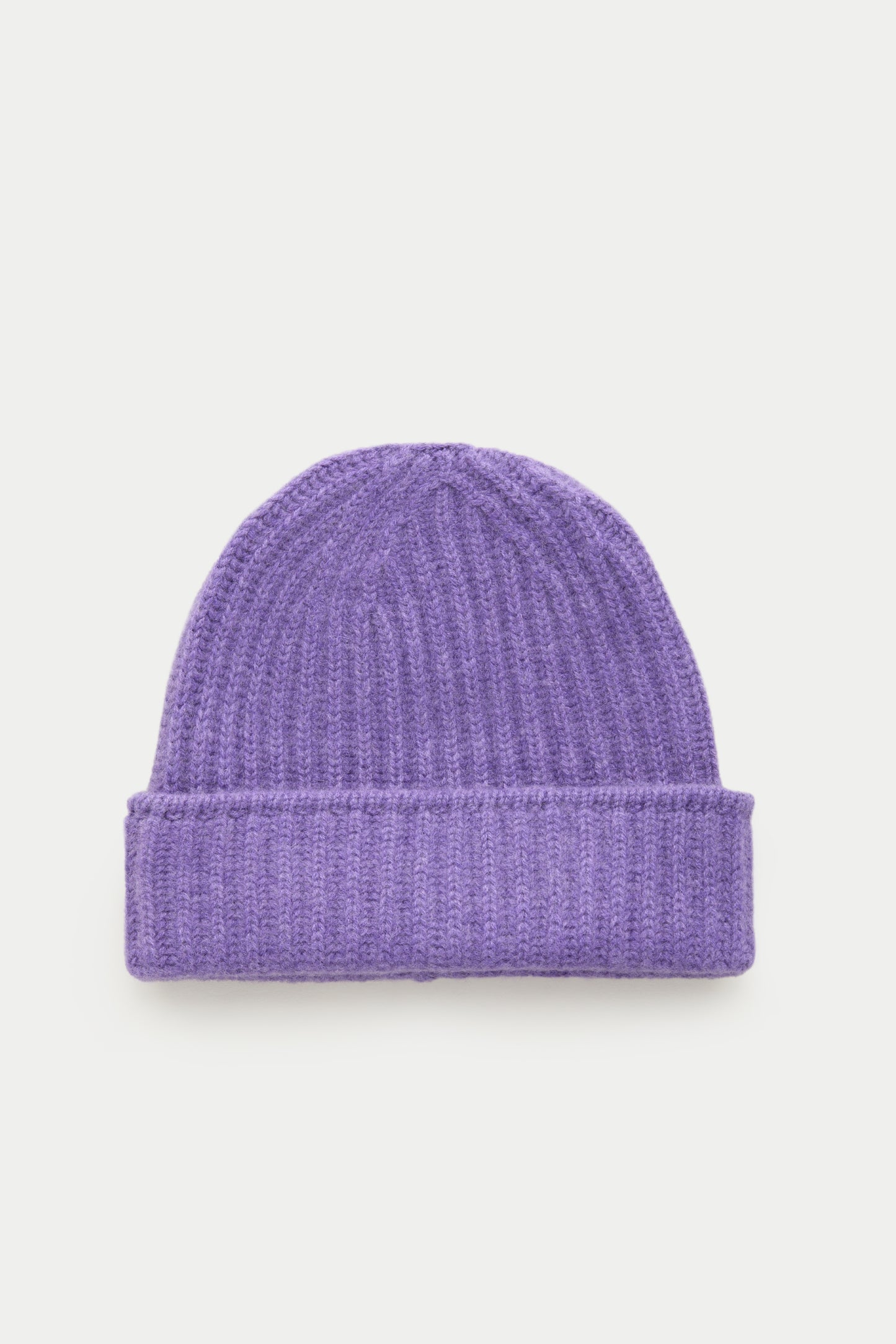 Wide Cuff Cashmere Beanie Viola