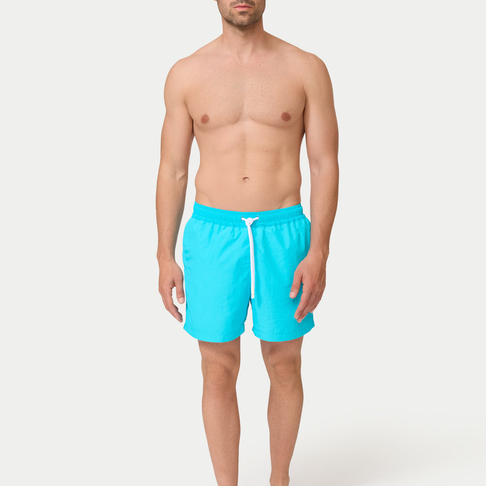 
                  
                    Swim Shorts Red and White Seersucker 5" inseam
                  
                