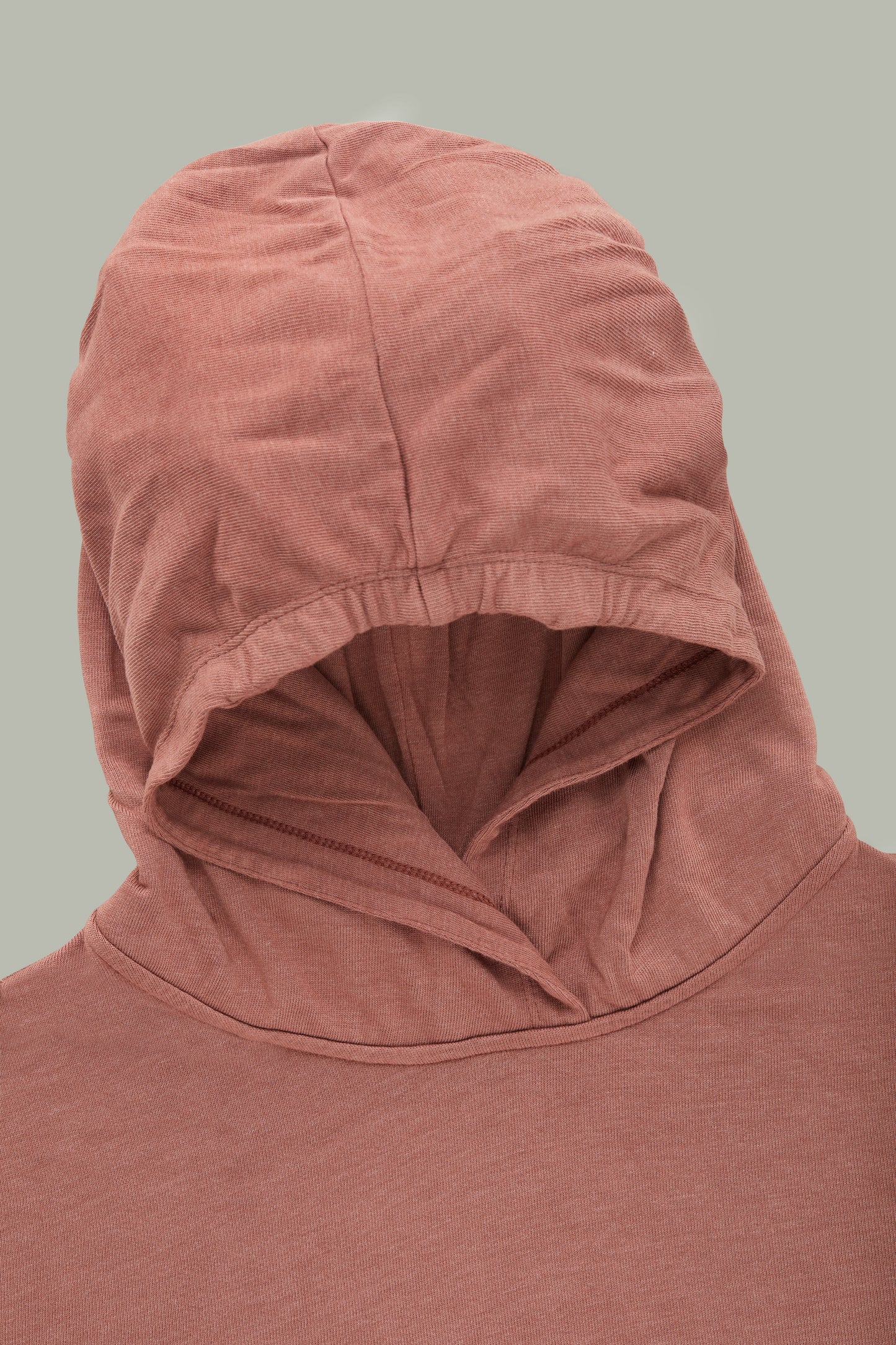 Galba Long Sleeve Hooded Tee Shirt Marsala