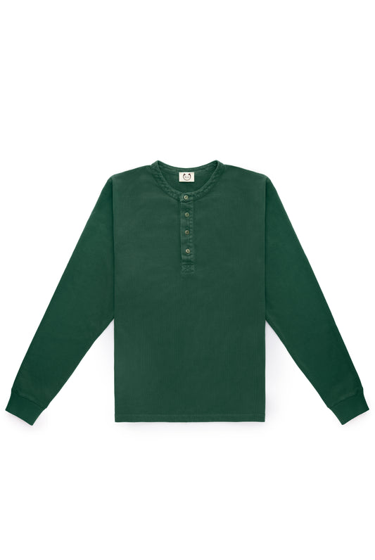 Fulvia Long Sleeve Henley Darker Green