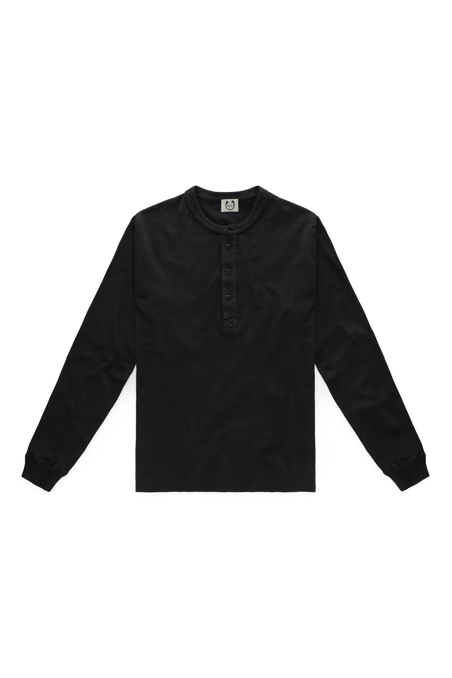 Marcel Long Sleeve Henley Black Beauty